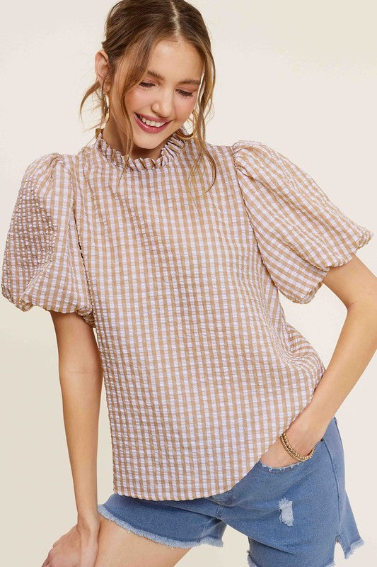 Reese Gingham Top