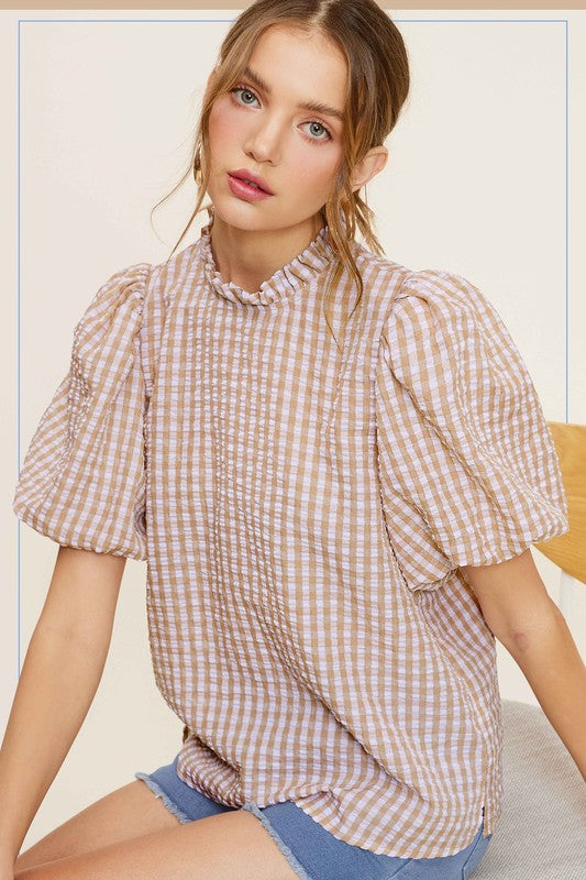 Reese Gingham Top