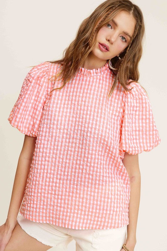 Reese Gingham Top